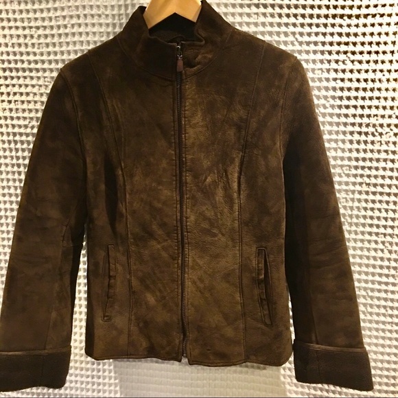 Kenneth Cole suede leather jacket - Picture 1 of 3